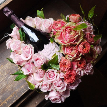 就任祝い 結婚祝い 花 ドンペリ