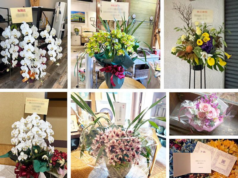 ミニ胡蝶蘭の寄せ植え　誕生日プレゼント　開店祝い