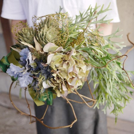 新築祝い　造花のスワッグ